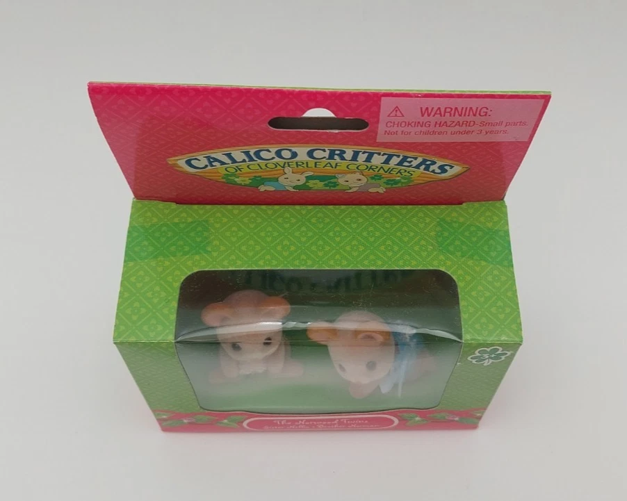 Calico Critters Sylvanian Family CC1636 THE NORWOOD TWINS 2009 Rare Sealed New  - Image 2 of 4