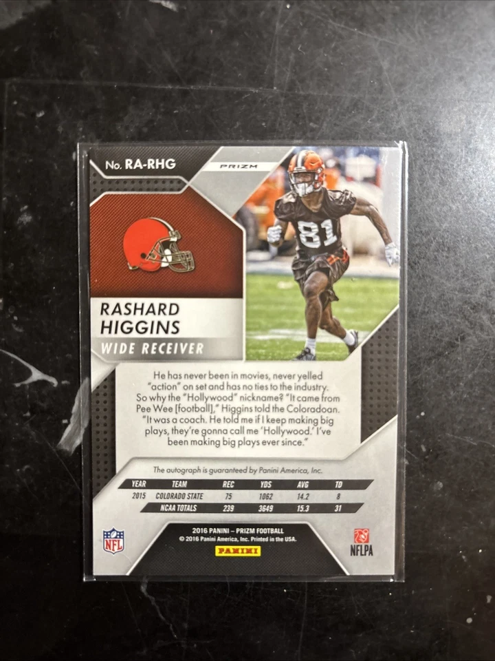 rashad higgins prizm auto Refractor - Image 2 of 2