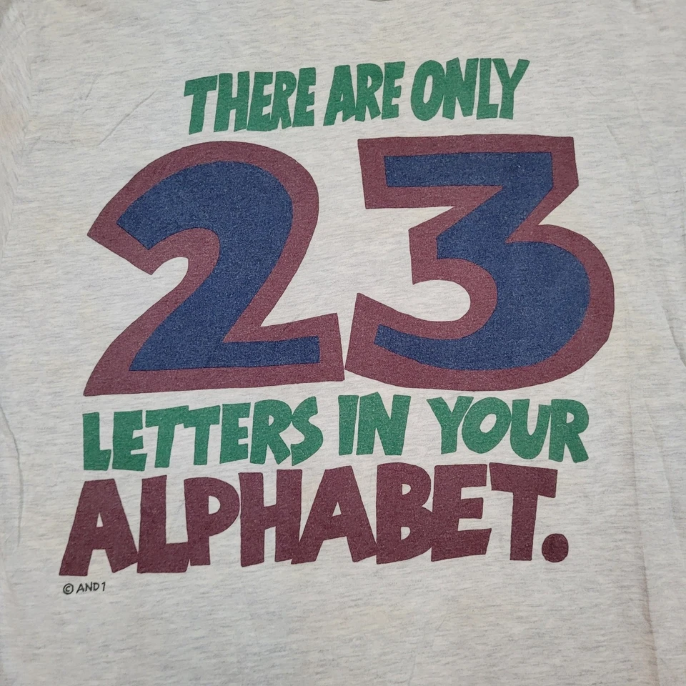 Vintage 90s AND 1 Trash Talk Tee Mens M USA Streetball Basketball - Image 2 of 4