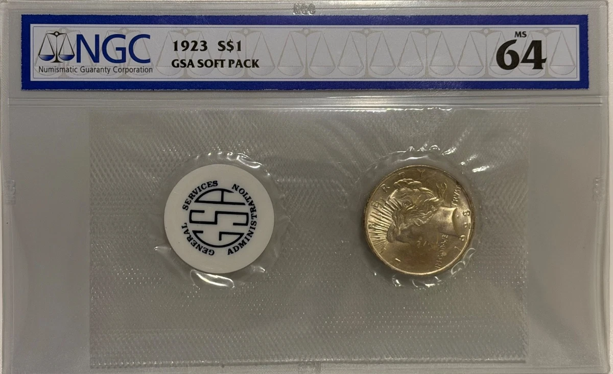 MS 64 Graded 1923 Year Peace Dollars (1921-1935) Just Listed 2026