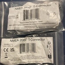 LOT OF 2: GARMIN NMEA 2000 T-CONNECTOR REVISED VERSION  010-11078-00