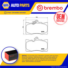 Set pastiglie freno adatte a LEXUS RC300h 2.5 anteriori 2014 in poi 2AR-FSE Brembo 0446503410 nuove