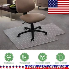 Office Chair Mat for Carpet 48"x36" Transparent Computer Desk Chair Mat with Lip