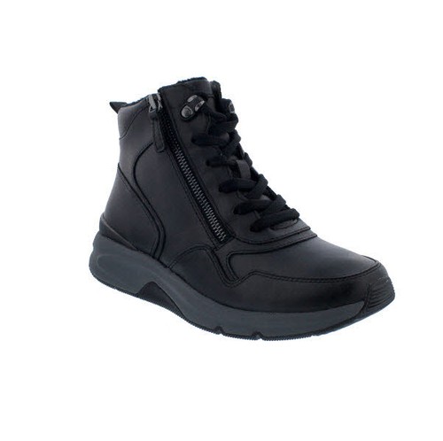 Rollingsoft lace-up ankle boot 76.888.57, foulard calf-smooth leather, black (flau - Picture 2 of 10