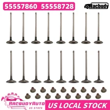 16pcs Intake Exhaust Valves Fit 09-11 Chevrolet Aveo Pontiac G3 1.6 DOHC LXV LUW