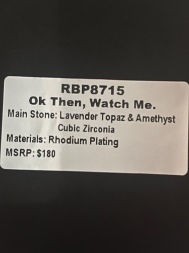 Ring Bomb Party Luxe Bands RBP8715 'OK Then, Watch Me' 4 band on Rhodium Sz9 - Picture 2 of 4