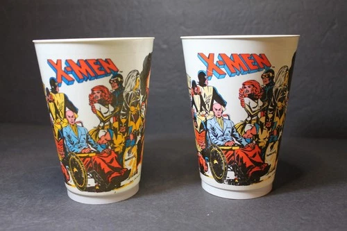 Vintage X-Men Marvel Comics 7-Eleven Plastic Slurpee Cup 1977 Set-2