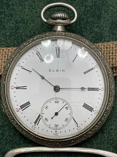 Antique Elgin National Watch Co. Pocket Watch – Silveroid Case – Civil War Era?