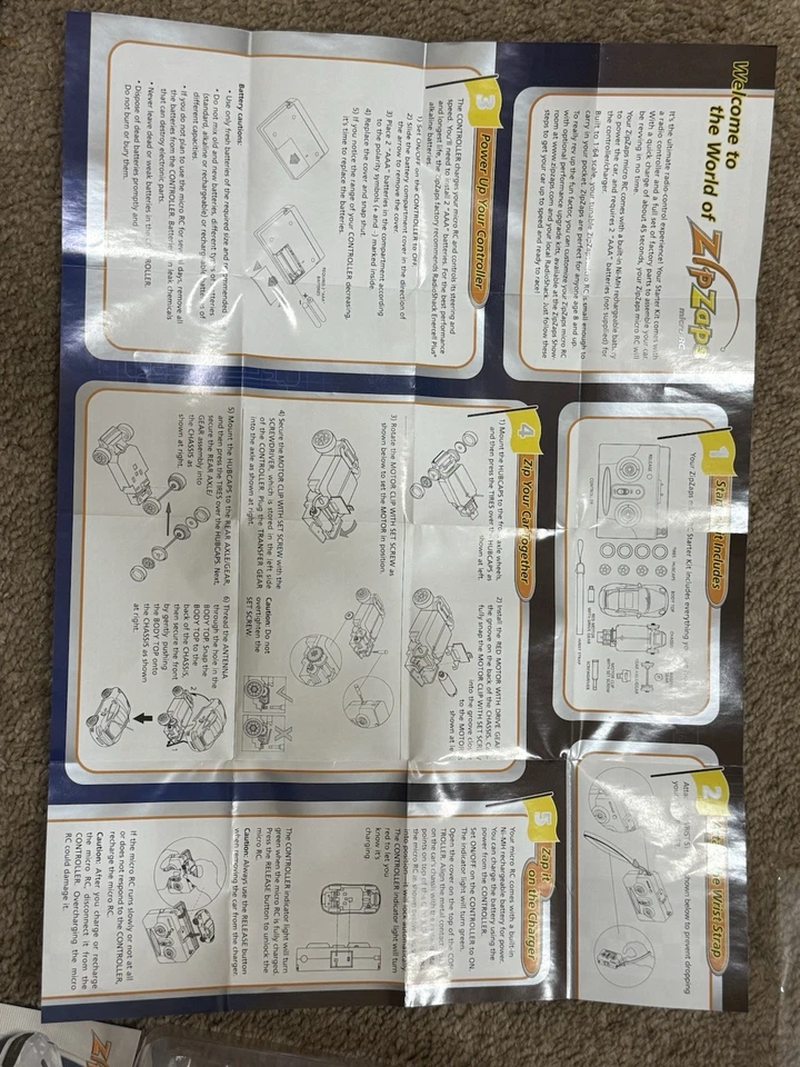 Chevrolet Camaro SS White ZipZaps Micro RC Wireless Remote Controlled - Image 3 of 4