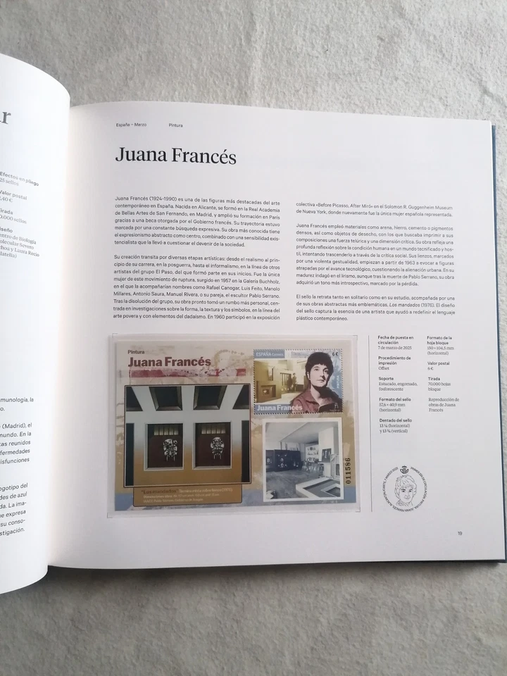 Libro oficial de sellos VALORES EN EL TIEMPO 2025 con todos los sellos España y - Imagen 4 de 4