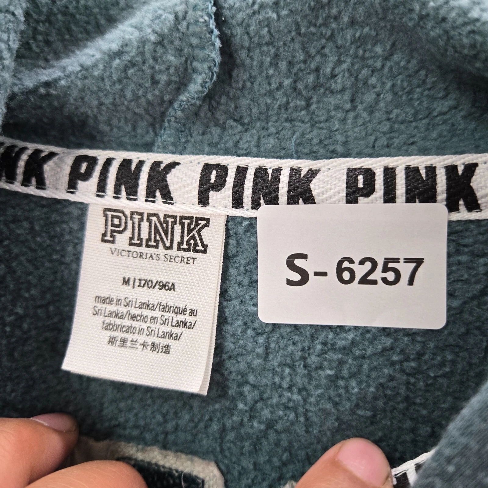 victoria-secret-vs pink logo full zip hoodie