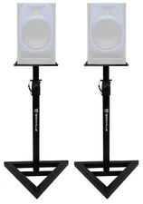 (2) Rockville Adjustable Studio Monitor Speaker Stands For Presonus R80 Monitors