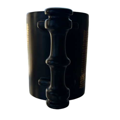 Portmeiron Pottery Zodiac by John Cuffley Virgo the Virgin Gold Black Mug - Picture 8 of 15