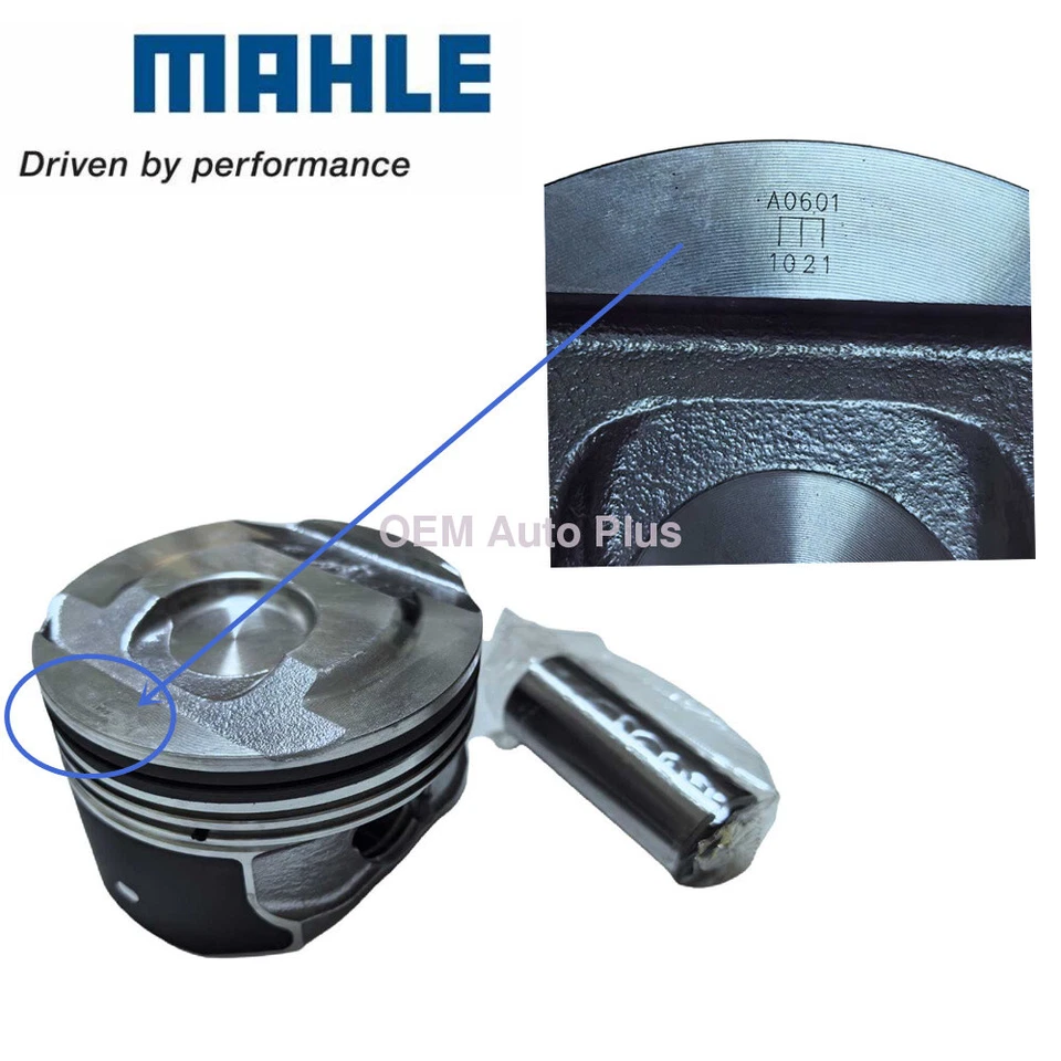 4 pcs OEM Mahle Piston&Ring 12652809 for Cadillac ATS CTS 2.0T 2013-2019 - Image 2 of 4