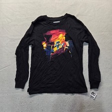 Minecraft Mojang Black Long Sleeve Tee T-Shirt Youth Size L Large