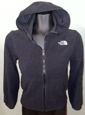 Youth THE NORTH FACE Black Fleece Lightweight Hoodie, Full Zip Jacket, Size M