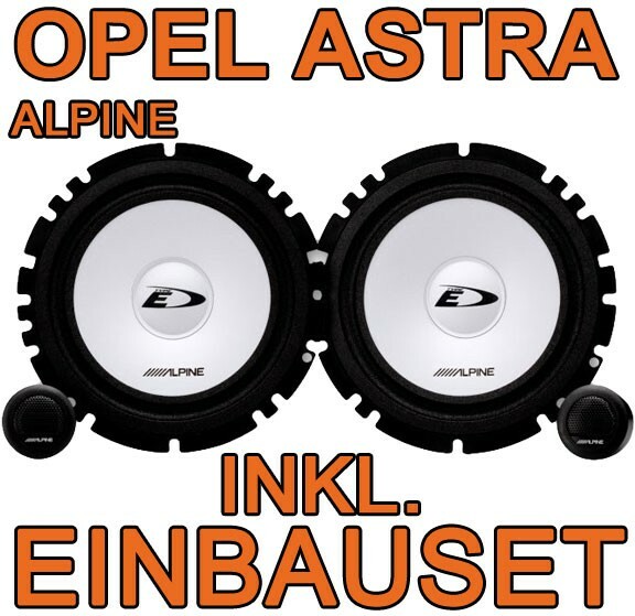Opel Astra F G H Alpine 16Cm 2WEGE Lautsprecher Boxen Front TÜR Vorne Einbauset-image