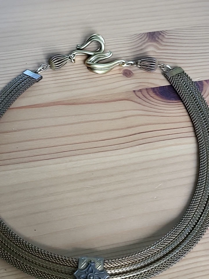 Patrice стрекоза оникс кабошон подвеска латуни сетки заявление ошейник ручной работы - Изображение 4 из 4