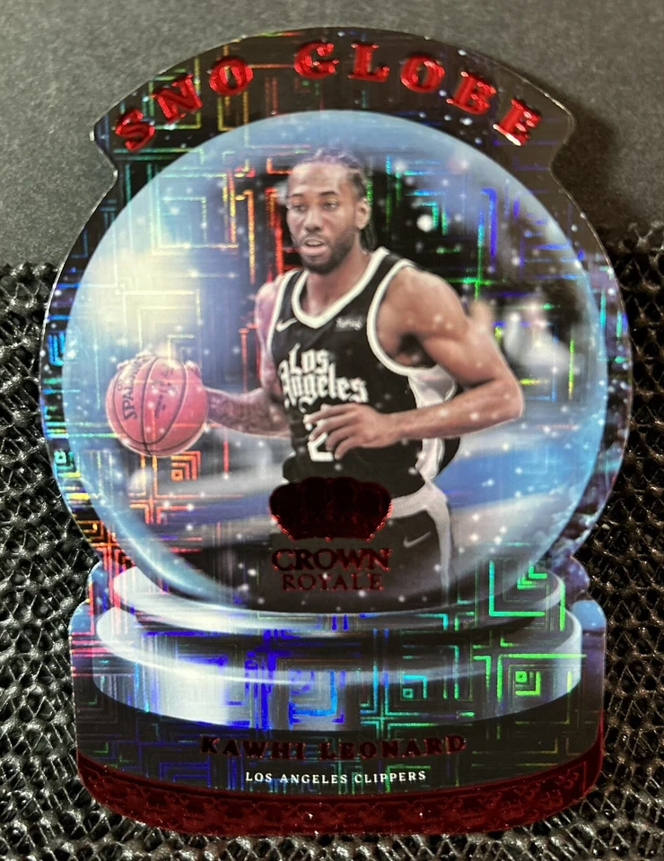 Kawhi Leonard 2022 Panini Crown Royale Asia Red Tmall Sno Globe Die Cut Insert - Image 2 of 4