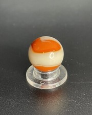 Akro Corkscrew Marble Dirty Orange UV Translucent Base Corkscrew Vintage Marble