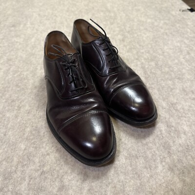 a Testoni Men's Brown Leather Dress Oxford Size 8.5