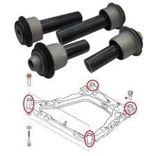KIT 4 BOCCOLE SILENT BLOCK CULLA PONTE ASSIALE NISSAN QASHQAI RENAULT KOLEOS