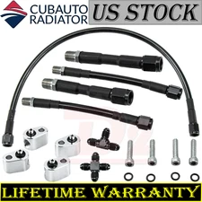 4-Corner Coolant Steam Port Crossover Hose Kit For LS1 LS3 4.8 5.7 5.3 6.0L 6.2L