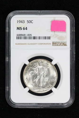 1943 Walking Liberty Half Dollar NGC MS 64 4G66