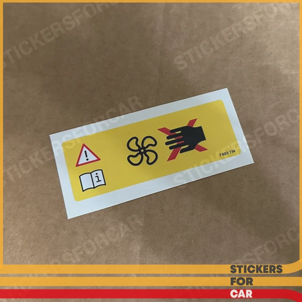 BMW Radiator Fan Warning Label Sticker 7603774 | eBay