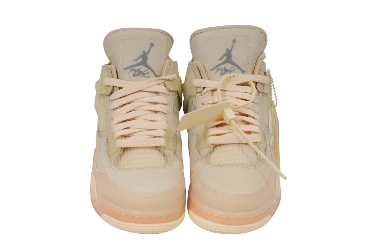 Nike Off White Womens Air Jordan 4 Retro SP Sneakers US 8.5W Nike Off White Womens Air Jordan 4 Retro SP Sneakers US 8.5W