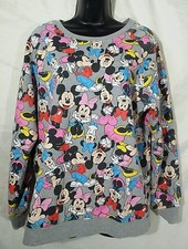 Vintage 90s Disney Mickey Minnie Mouse Sweater Adult M All Over Print Sweatshirt