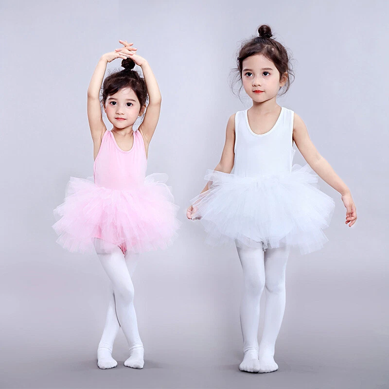 Girls Kid Ballet Tutu Dress Skirt Gymnastics Leotard Dancewear Ballerina Costume - Image 2 of 4