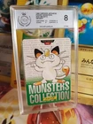 Pokemon Card Mauzi Meowth Monsters Collection Green Carddass Japanese PGS PSA 8