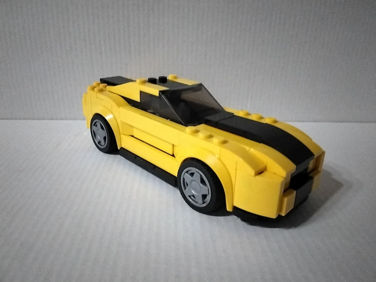 Custom Yellow Black Ford Mustang GT This is a modified LEGO 75871 Speed Champi