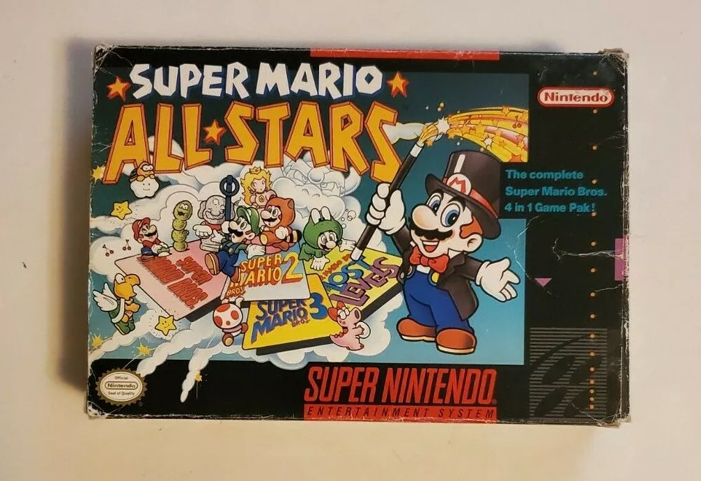 Super Mario All Stars (Super Nintendo Snes) Complete Authentic