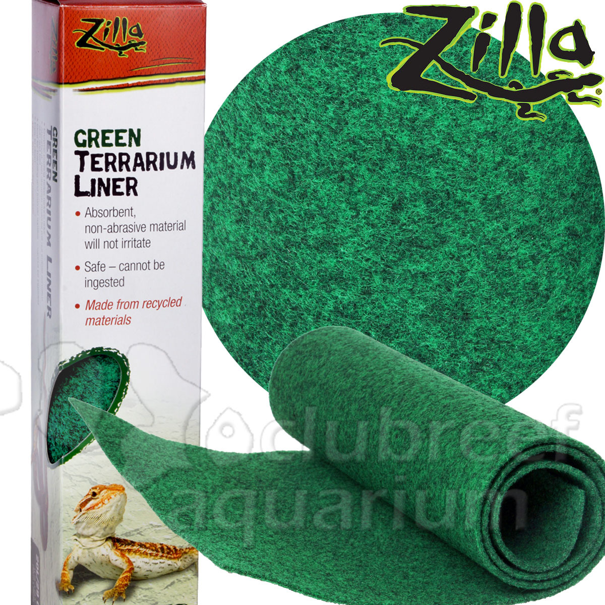 Zilla Green Terrarium Liner Reptile Odor Pad 24 30 36 48 72" All Gallon Sizes eBay