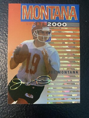 Joe Montana 2000 Promotional Test Issue Card. Super Sharp Card!!!