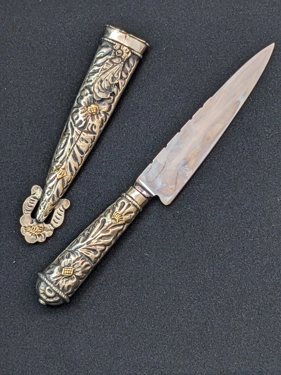 Gaucho Knife In Collectible Vintage Factory Manufactured Fixed