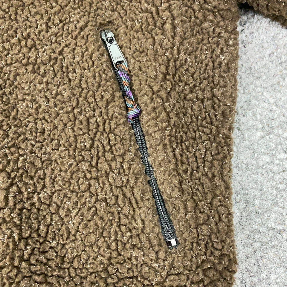 Alpine Design Womens Jacket Small Brown Fleece Wind Stopper Made In USA - Image 4 of 4