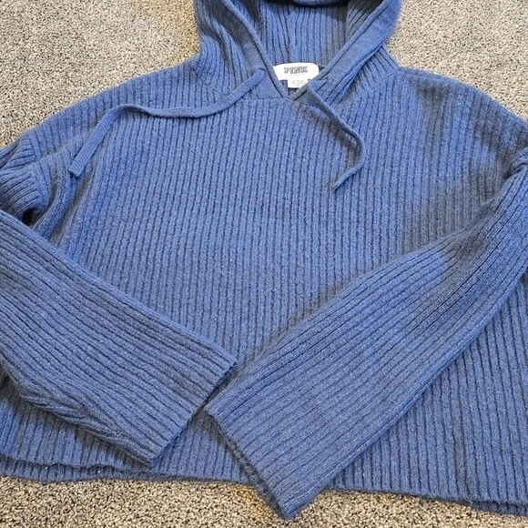 UNDERCOVER Felpa con cappuccio rosa Victoria's Secret donna blu acrilico a costine taglia L