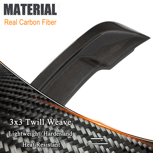 Fit For Ford Mustang 2015-2020 REAL Carbon Rear Trunk Spoile Boot Wing Lip - Picture 9 of 12