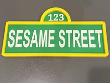 SESAME STREET SIGN PLAQUE 3D PRINTED  LARGE TRUSTED SELLER PLEASE SEE FEEDBACK