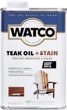 348758 Teak Oil + Stain, Quart, Flagstone