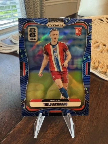 Thelo Aasgaard - 2026 Panini Prizm FIFA World Cup Old Glory /94 Norway Rookie RC