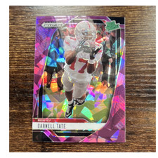 Panini Prizm Draft Picks Carnell Tate #68 Buckeyes Purple Ice Rookie /199