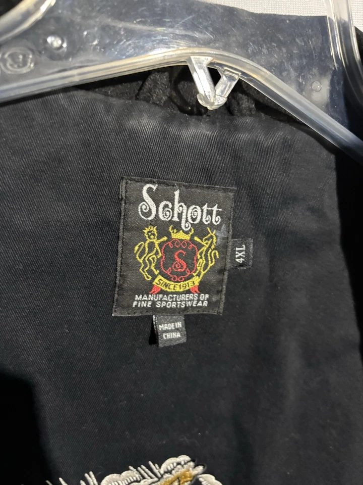 Parche Schott Marina de los Estados Unidos Talla 4XL Abrigo Guisante Lana Negro Cuba Corea China Japón Vietnam Foto 3 de 4