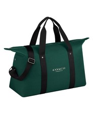 COACH Fragrance WEEKENDER Gym BAG Green DUFFLE Canvas GWP Travel NEW FREE SHIP