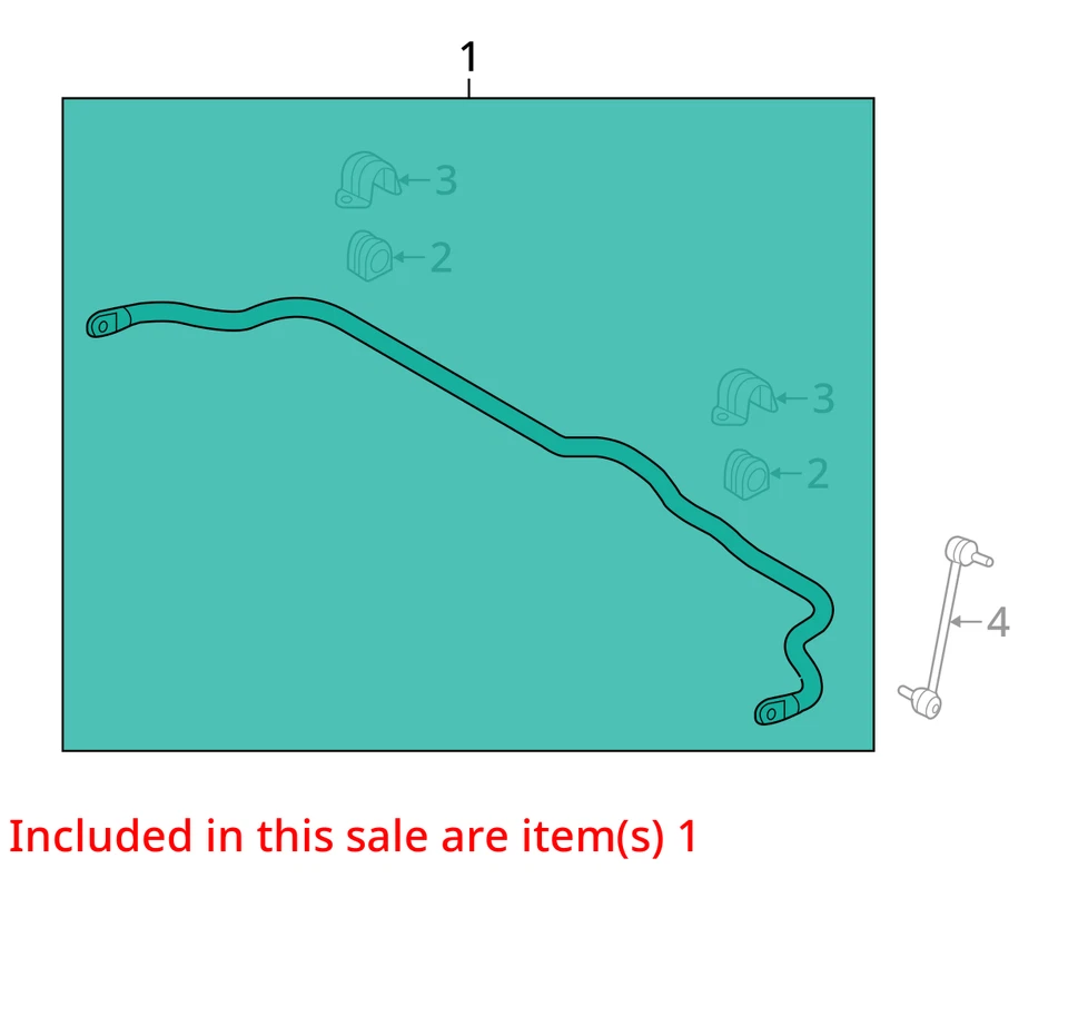 Hyundai Sonata 2016 tracción delantera barra estabilizadora OEM 118 k millas - LKQ406218134 Foto 4 de 4