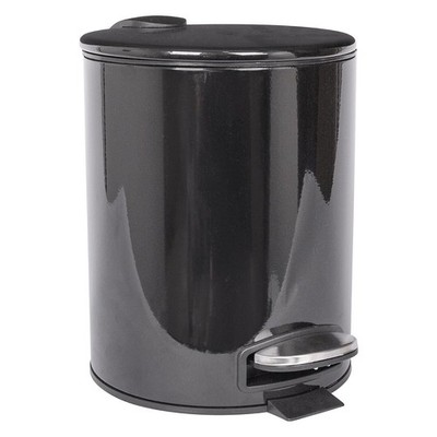 5L runder Edelstahl Treteimer, elegantes Badezimmer Mülleimer Design