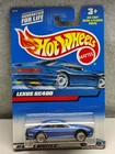Hot Wheels VTG 2000 Metallic Blue Lexus SC400 Collector #210 Lace Wheels- Nice!